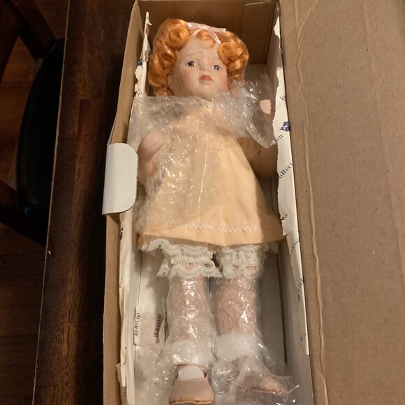 NIB Red Head Little Girl Porcelain Doll - Picture 2 of 2